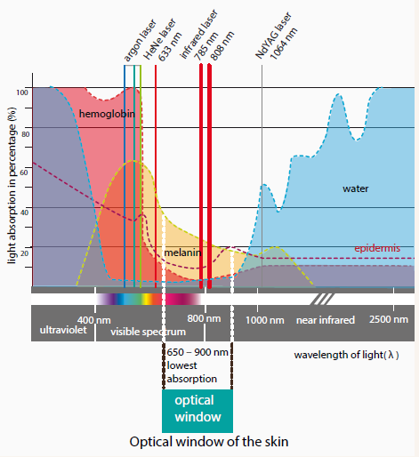 Near Infrared Wavelength Chart